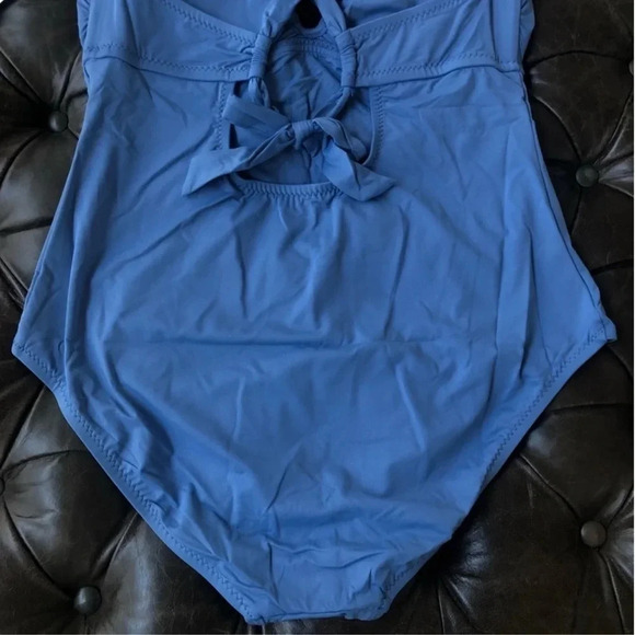 New Becca Mardi Gras One piece swimsuit mist crochet plus size bathing suit swim - Picture 7 of 16